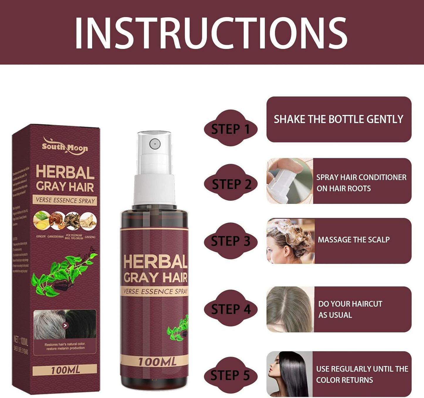 South Moon Herbal Hair Darkening Conditioner 100ML